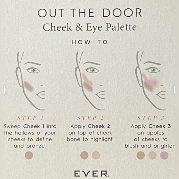 Ever Beauty | NIB Bold & Brave Out The Door Cheek & Eye Palette Travel Compact - Picture 2 of 8